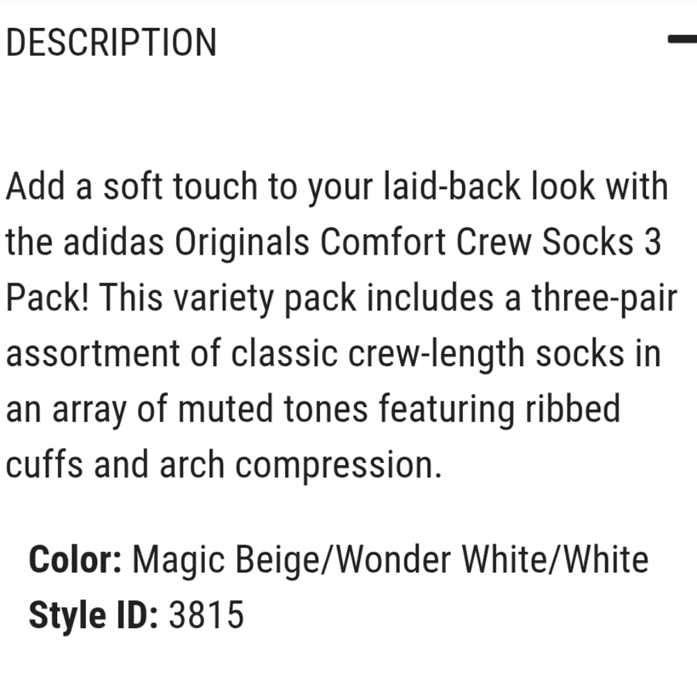 NWT Men's Adidas 3 Pairs Crew Socks - Picture 6 of 6